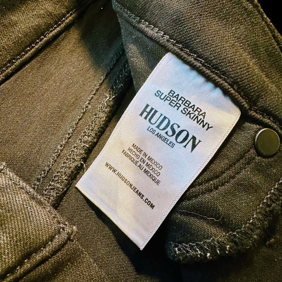NWOT Hudson Jeans ‘Barbara High-Rise Super Skinny Ankle Jean’ in “Noir Coated” - Picture 10 of 16
